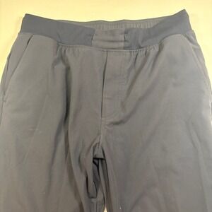 Rhoback Mens Performance Joggers Navy Blue Elastic Waist Athletic Pants Size M